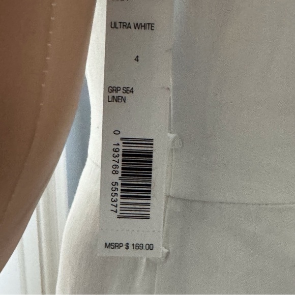 ANTONIO MELANI V-NECK WOMEN’S JUMPSUIT IVORY LINEN SIZE:4 - Picture 11 of 11